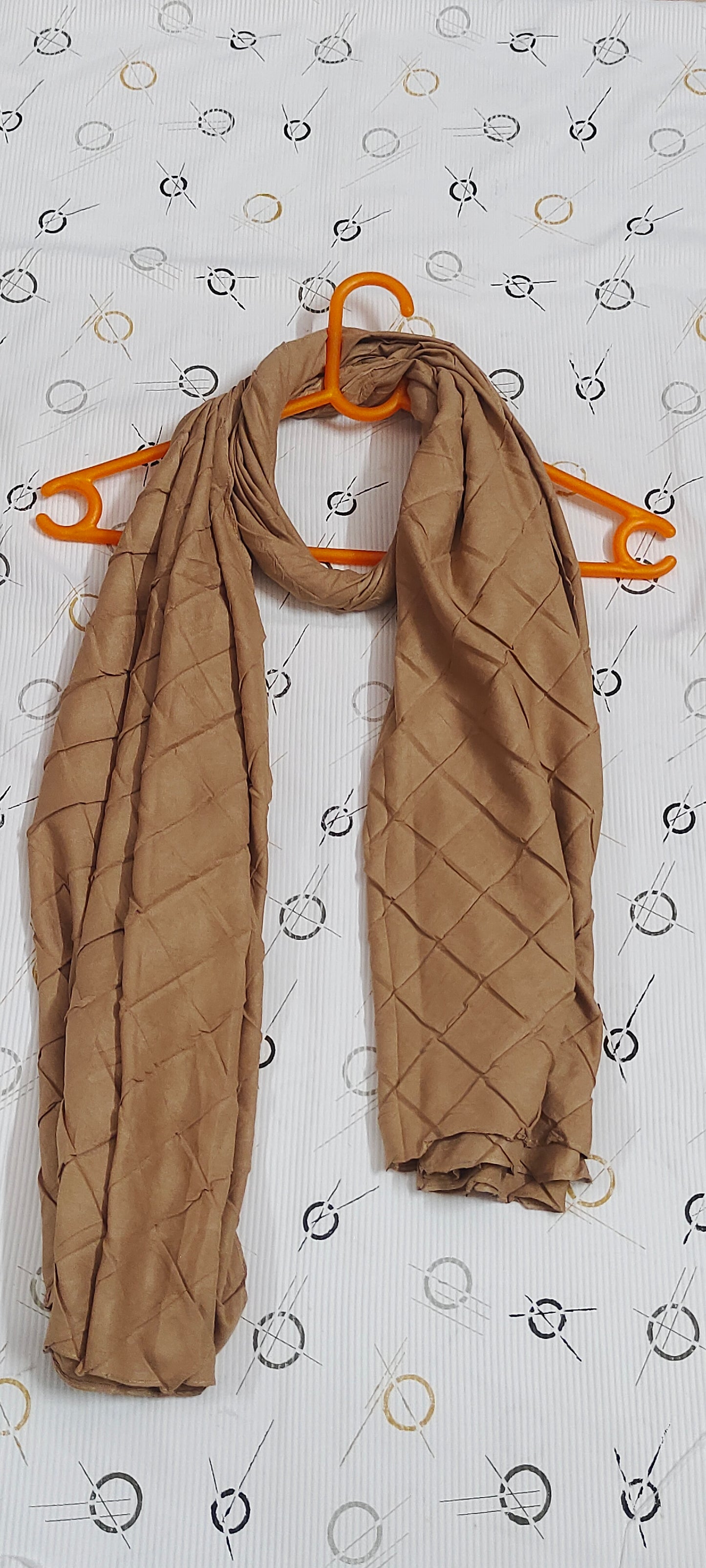 Modal Cotton Crush Hijab – 2 Meter | Warm Sand