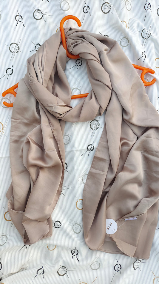 Moja Matte Satin Hijab – Cool Grey (2m)