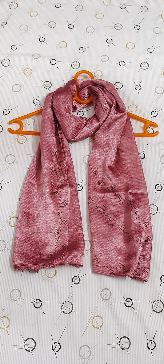 Concept Bubble Satin DMC Hijab ~Dusty Rose| Soft Satin with Elegant Fall