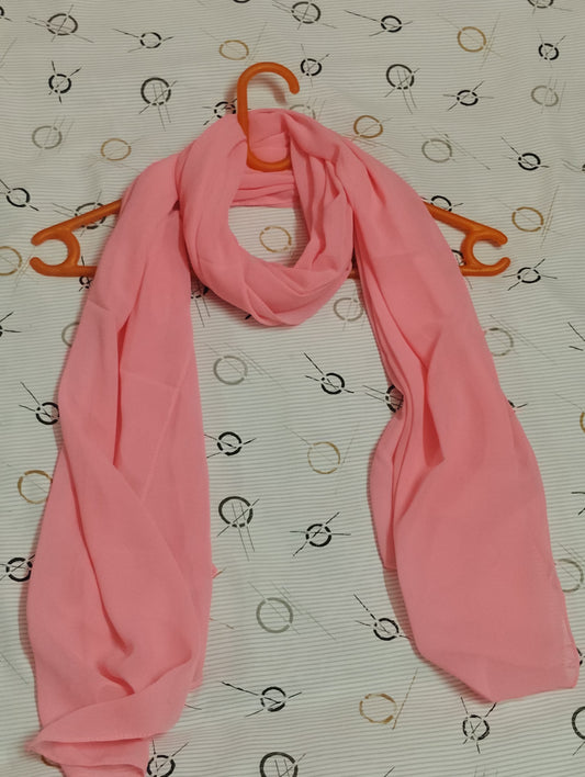 Premium Regular Heavy Chiffon ~ Soft Rose Pink | Lightweight