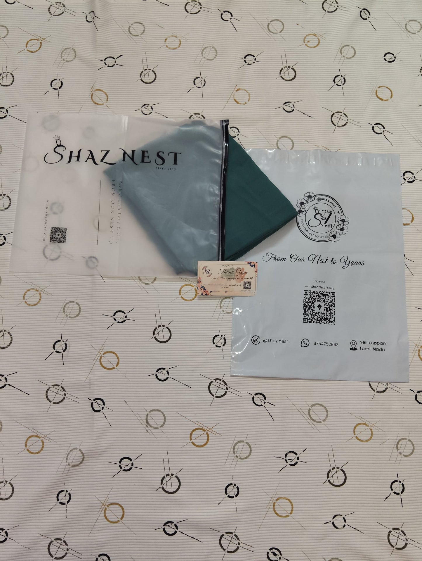 Premium Regular Heavy Chiffon ~ Emerald Dusk | Lightweight