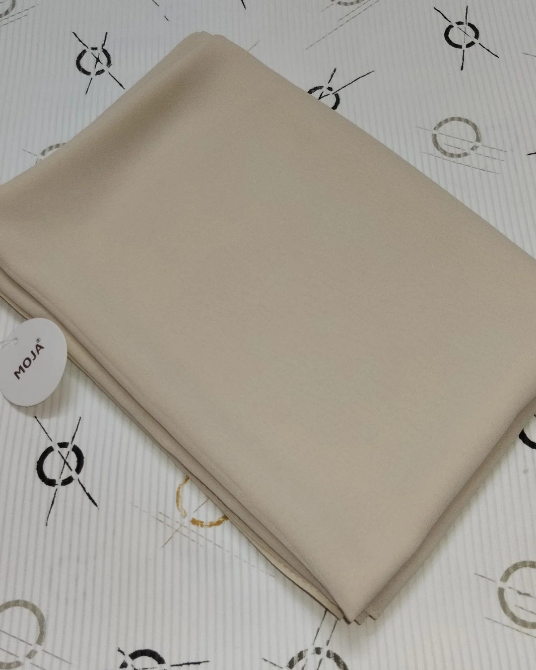 MOJA Malaysian Heavy Chiffon / Georgette Hijab – Linen [2m Big Size]