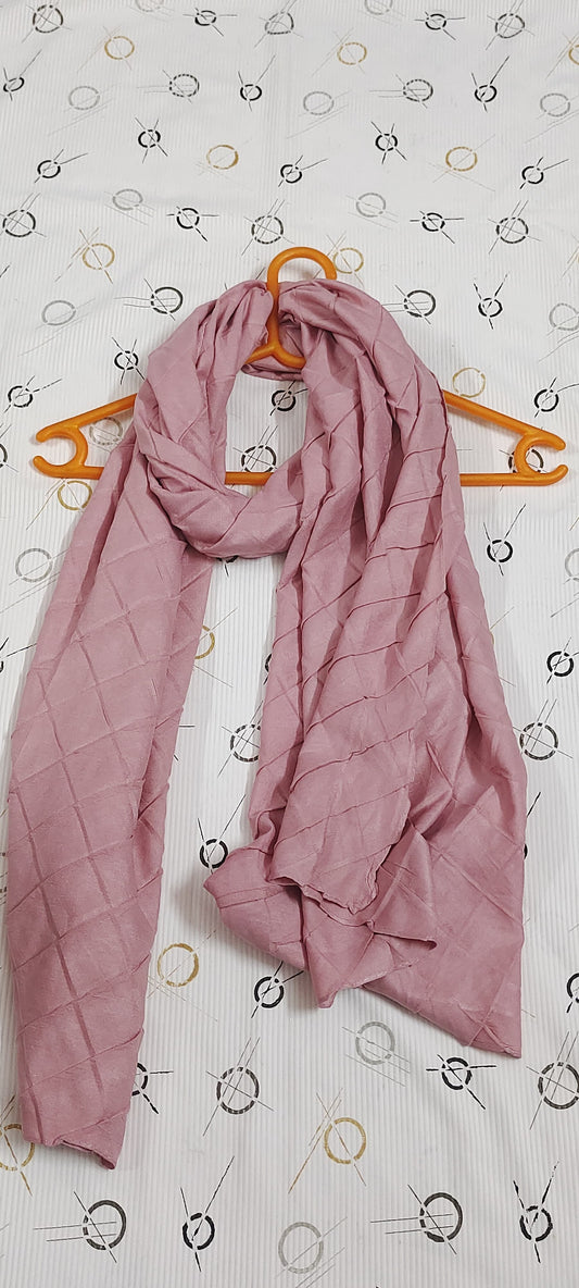 Modal Cotton Crush Hijab – 2 Meter | Mauve Rose