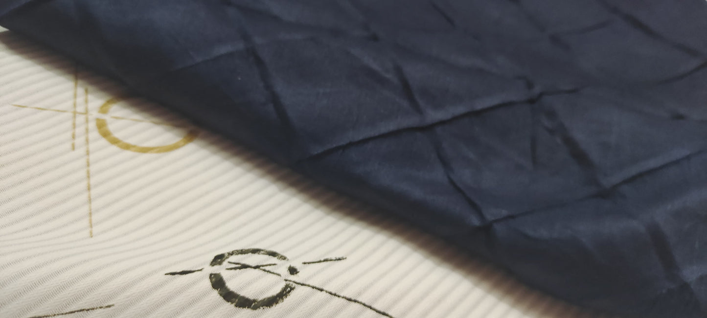 Modal Cotton Crush Hijab – 2 Meter | Deep Navy