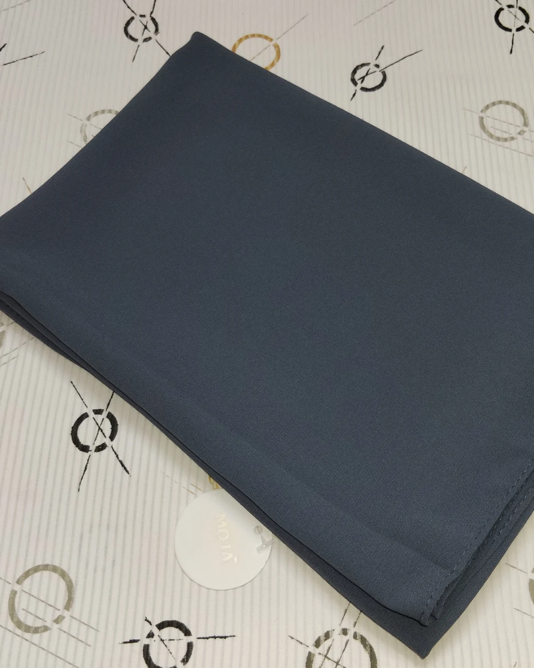 MOJA Malaysian Heavy Chiffon / Georgette Hijab – Grey [2m Big Size]
