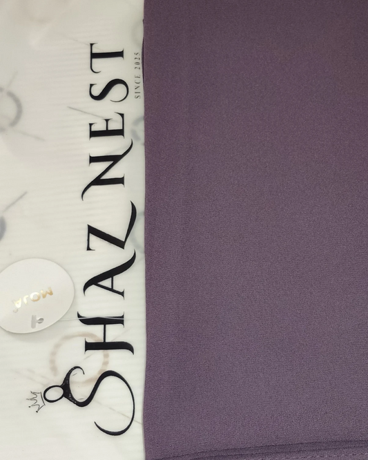 MOJA Malaysian Heavy Chiffon / Georgette Hijab – Dusty Lavender [2m Big Size]