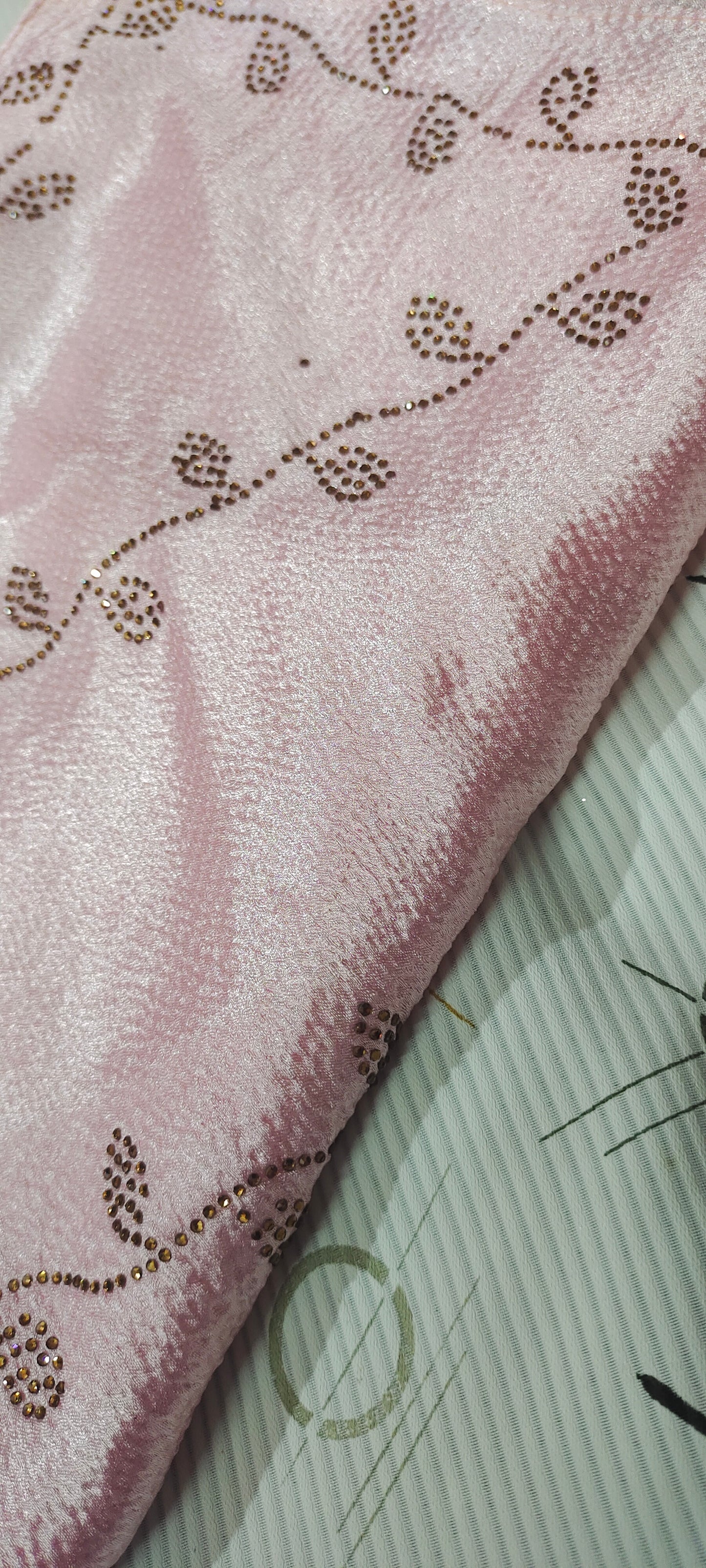 Concept Bubble Satin DMC Hijab ~Rose Quartz | Soft Satin with Elegant Fall