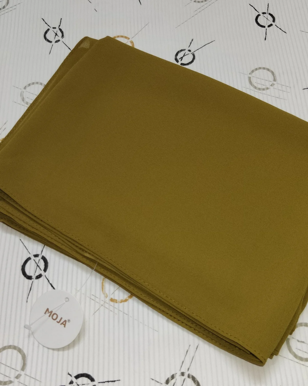 MOJA Malaysian Heavy Chiffon / Georgette Hijab – Burnt Olive [2m Big Size]