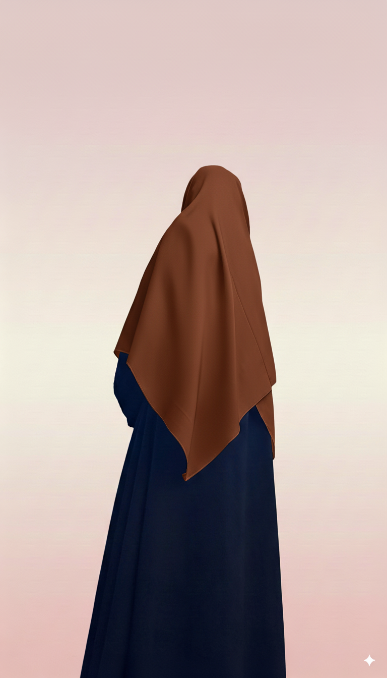 Moja Matte Satin Hijab – Copper Rust (2m)