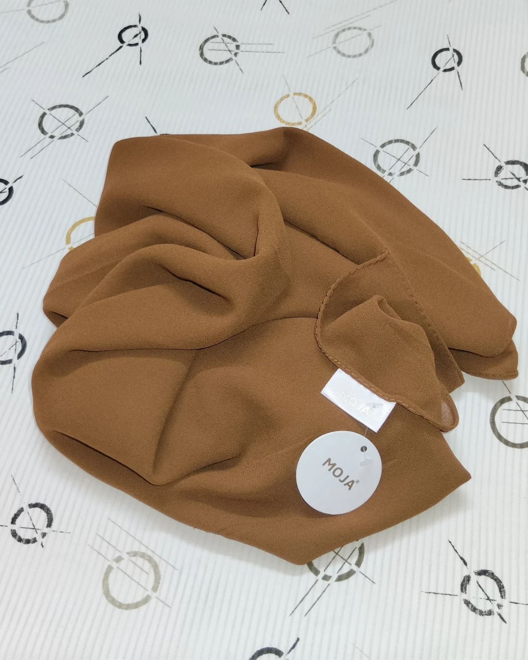 MOJA Malaysian Heavy Chiffon / Georgette Hijab – Espresso [2m Big Size]